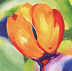 Tulip Paintings - Riotous Tulips III by Alfred Gockel